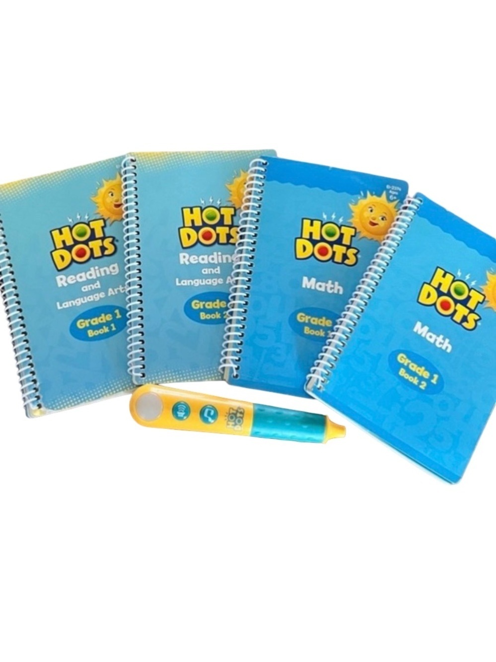 Hot Dots 1st Grade Reading & Math Learning Set with Interactive Pen